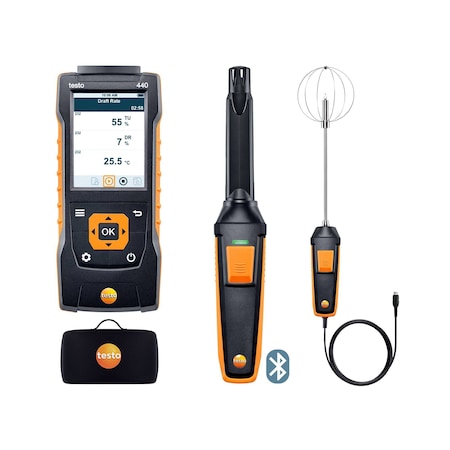Testo 440 Indoor Comfort Combokit With Bluetooth 0563 4408